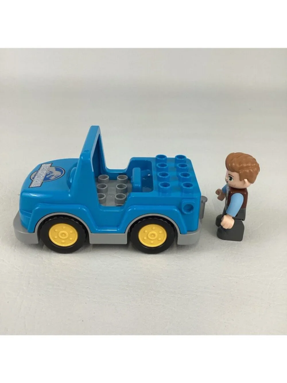 Lego Duplo Jurassic World Blue Truck Owen Grady MiniFigure Jeep 2012 Toy Lot